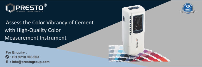 Assess The Color Vibrancy Of Cement With High-Quality Color Measurement Instrument